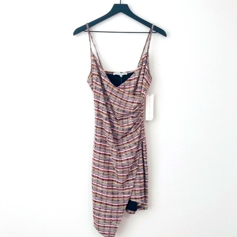 New! Almost Famous Tweed Knit Bodycon Party Plaid Prom Mini Dress - Picture 5 of 12